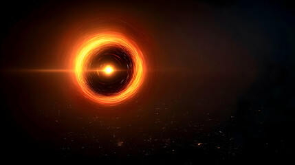 Cosmic Ring Of A Black Hole In Outer Space