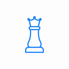 chess queen icon sign vector