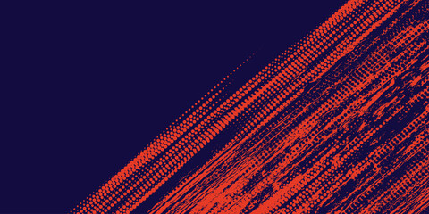 Abstract speed lines style red color halftone banner design template modern grunge