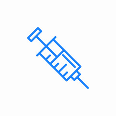 injection syringe icon sign vector