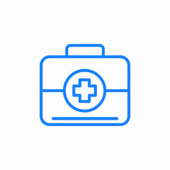 medical first aid kit icon sign vector