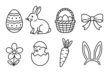 Valentine emojis silhouette icons set &ndash; romantic, love and affection symbols