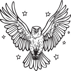 Obraz premium eagle vector illustration