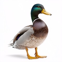 Fototapeta premium Mallard Duck on Pond. Beautiful Waterfowl with Greenhead in Natural Habitat - Wildlife Photography and Ornithology Enthusiast's Dream