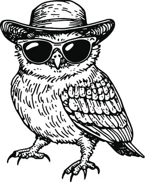 owl on a white background