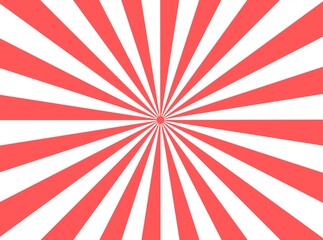red Sunburst for the background. flag of japanese. The rising sun. vector. 
