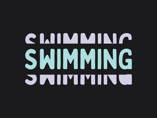 Love swimming tee design perfect shirt for swimmers and water sport fans