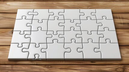 Creative puzzle mockup design featuring engaging artwork and customizable elements