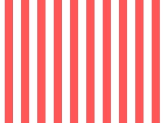 Fototapeta premium Bright red color and white color background with lines. traditional vertical striped background texture. 