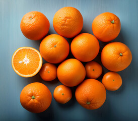 oranges on the table