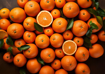 oranges on the market