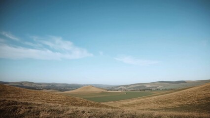 Fototapeta premium landscape with a field and sky