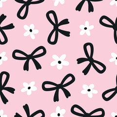 Bows Pattern Floral Bows Background