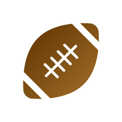 American football icon, football isolated on white background, vector illustration 
