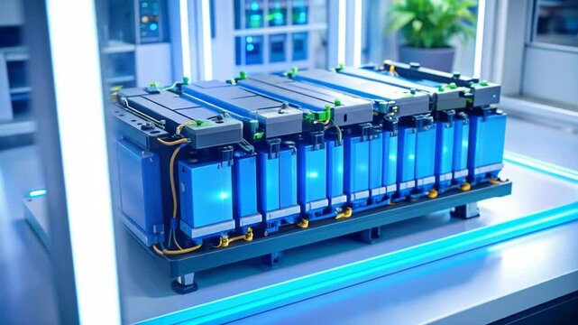 Advanced electric vehicle battery pack showcasing cutting-edge energy storage solution