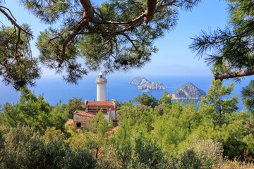 Lycian Way and Gelidonya Lighthouse in Antalya Turkey
