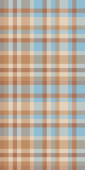 Subtle pastel plaid pattern in beige, brown, and light blue. Perfect for textile designs, website backgrounds, or scrapbooking projects. Evokes a sense of calmness and understated elegance.