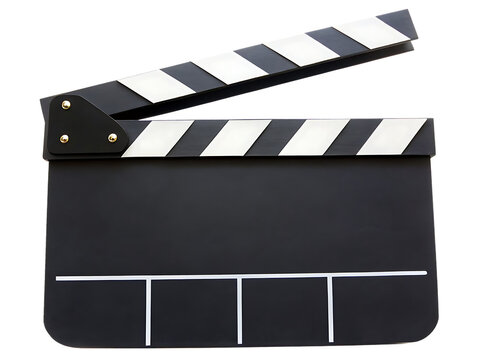  movie clapper board isolated on white background PNG