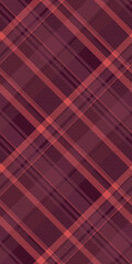 Elegant diagonal plaid pattern in rich maroon and coral tones.  Perfect for textile design, website backgrounds, or autumnal themed projects.  Subtle texture adds depth.