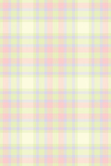 Pastel plaid pattern. Delicate, soft color palette evokes feelings of calmness and gentleness. Ideal for textile designs, wallpapers, or branding projects needing a subtle yet stylish touch.