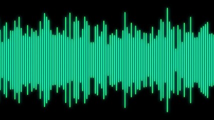 Sound Waves Animation , Oceanic Waveform Visual for Audio-Driven Projects and Music Visualizers Background for Audio. Abstract audio line sound wave stripe - Powered by Adobe