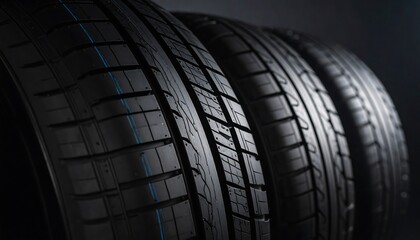 Fototapeta premium Close-up tire tread patterns