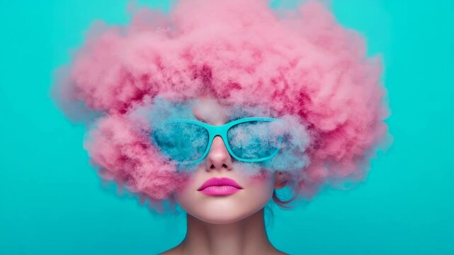 Dreamy Portrait with Candyfloss Hair