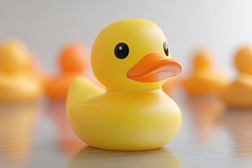 Bright yellow rubber duck (1)