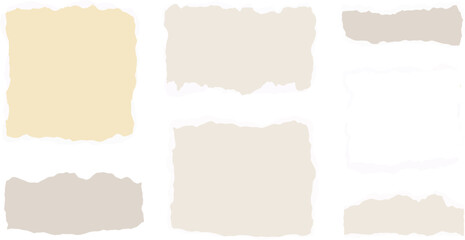 Obraz premium A collection of old, torn paper textures, perfect for a vintage grunge design banner or antique label