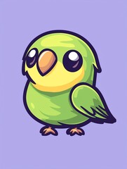 Fototapeta premium Cute cartoon bird (3)