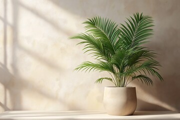 Stylish Exotic Indoor Plant for Tranquil Home Decor - Minimalism with Greenery in Modern Interior Design