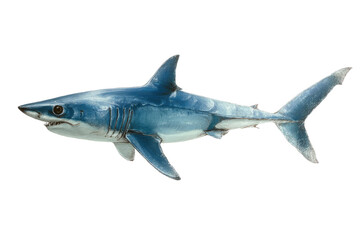 Obraz premium Detailed Illustration of a Majestic Blue Shark