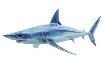Fototapeta premium Detailed Image of a Majestic Blue Shark