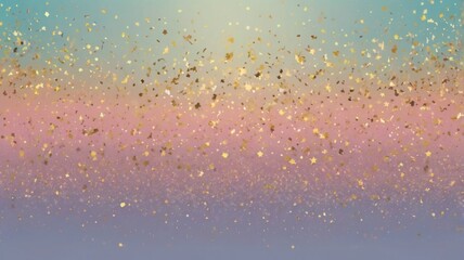 Pastel Gold Confetti Celebration Background Festive Design for Parties, Events, and Celebrations