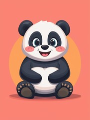 Cute cartoon panda (2)