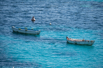 Levanzo, smallest of Egadi Islands, tranquil retreat near Sicily, picturesque village around...
