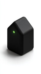 Black Isometric House Icon for Modern Design
