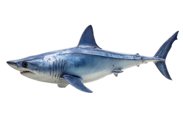 Naklejka premium Imposing Blue Shark Detailed Aquatic Predator Illustration