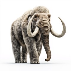 Obraz premium Prehistoric Woolly Mammoth. Extinct Giant of the Ice Age in 3D Artwork