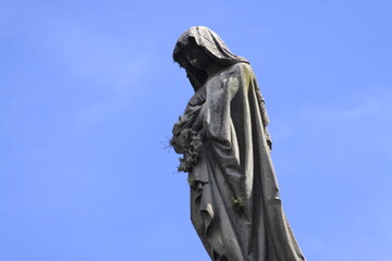 Statues in the La Recoleta Cemetery, in Buenos Aires, Argentina