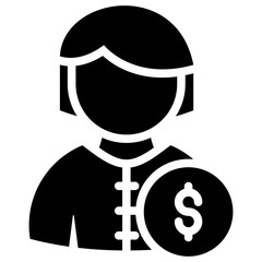 Customer Icon Black Solid