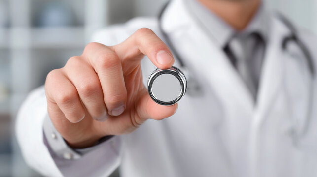 Doctor Using Stethoscope in Medical Clinic for Patient Checkup and Diagnosis – Professional Healthcare and Medical Examination with Vital Signs Management - Powered by Adobe