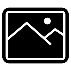 Image Icon Black Solid