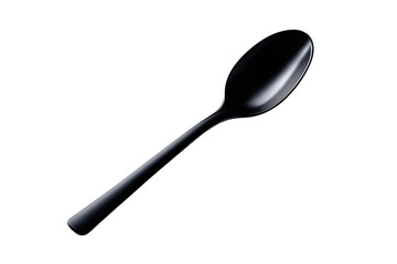 Sleek Black Table Spoon Modern Design Cutlery