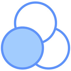 Color Icon Outline Blue