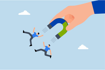 Human resources find applicants, and marketing is used to attract new consumers.