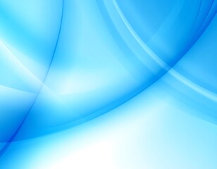 Abstract flowing blue shapes