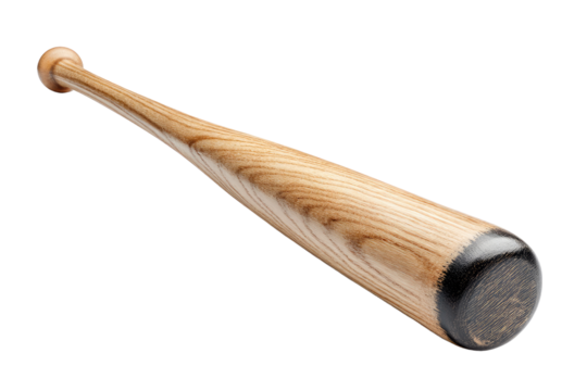 Wooden Baseball Bat with Distinctive Finish