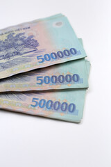 Five hundred thousand dong banknotes