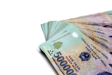 Five hundred thousand dong banknotes